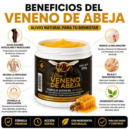 Beneficios del gel balsamo de veneno de abeja